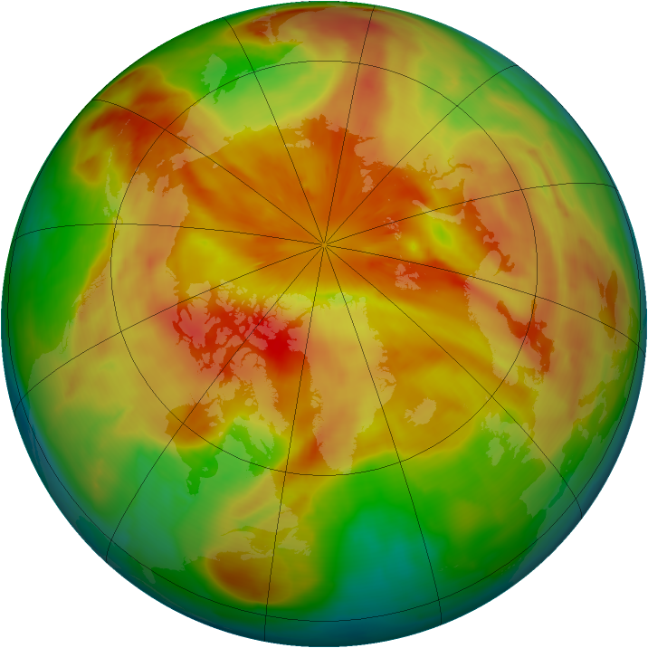 Arctic ozone map for 24 March 2009